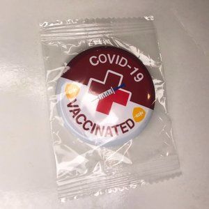 COVID Vaccinated Pin